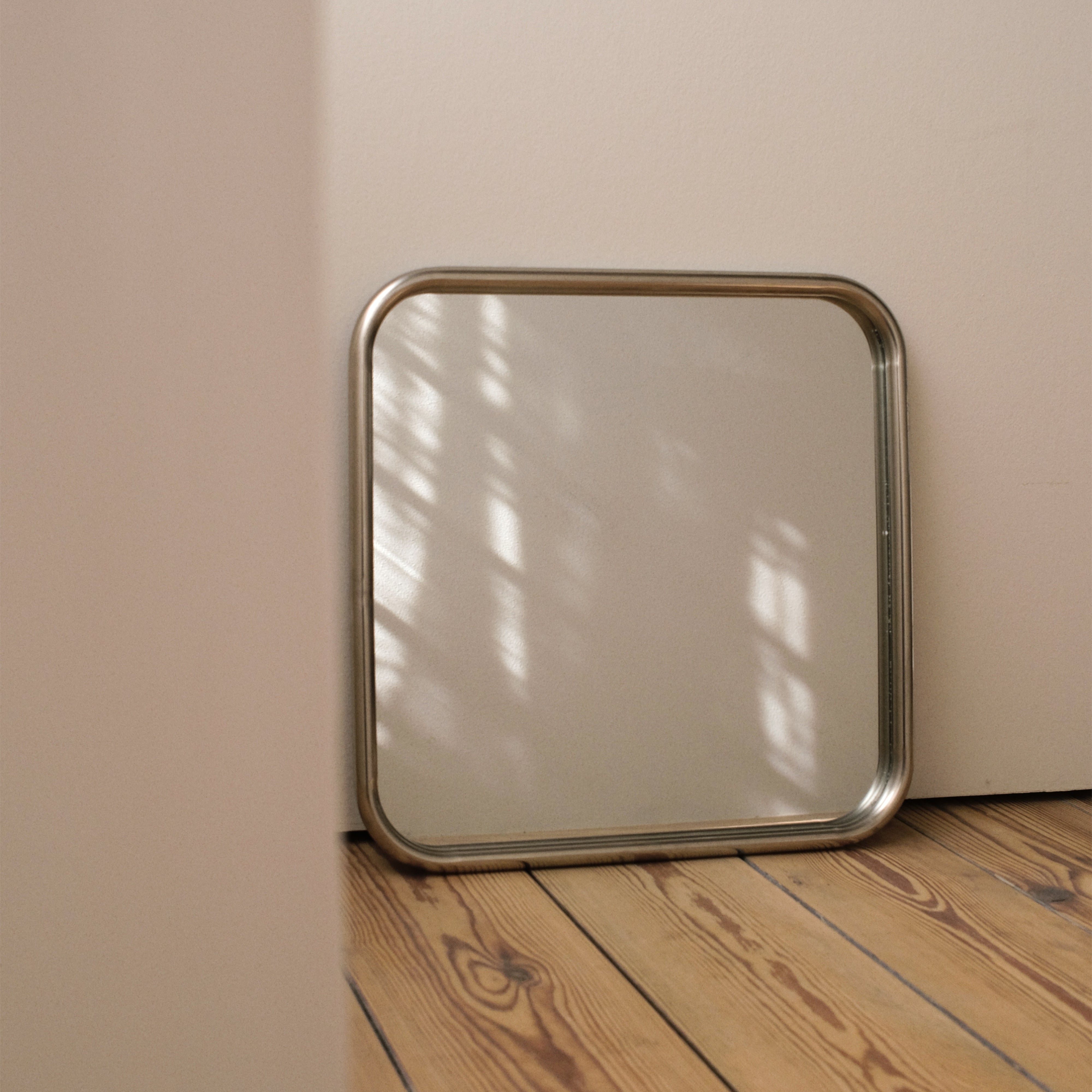 Silver Square Mirror