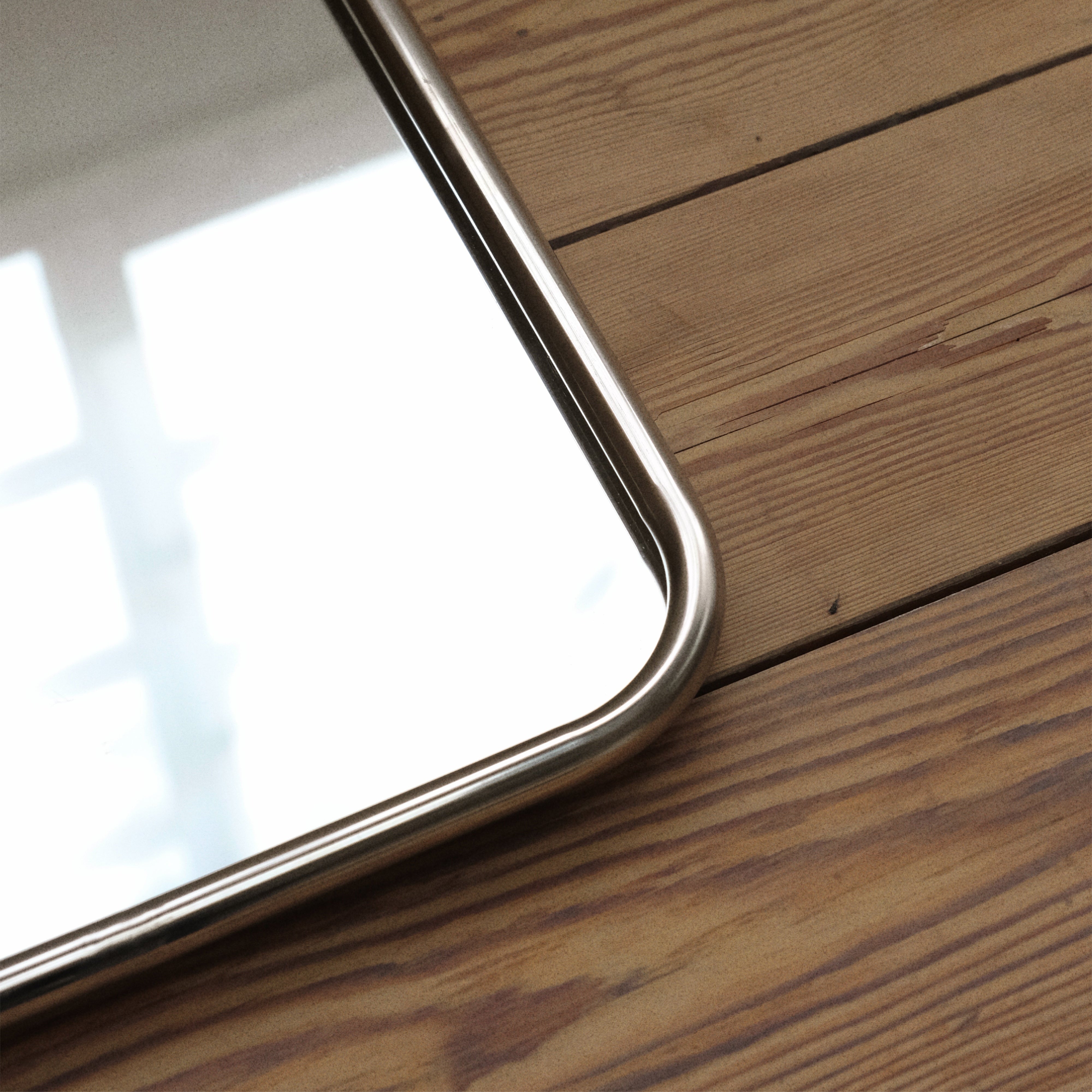 Silver Square Mirror