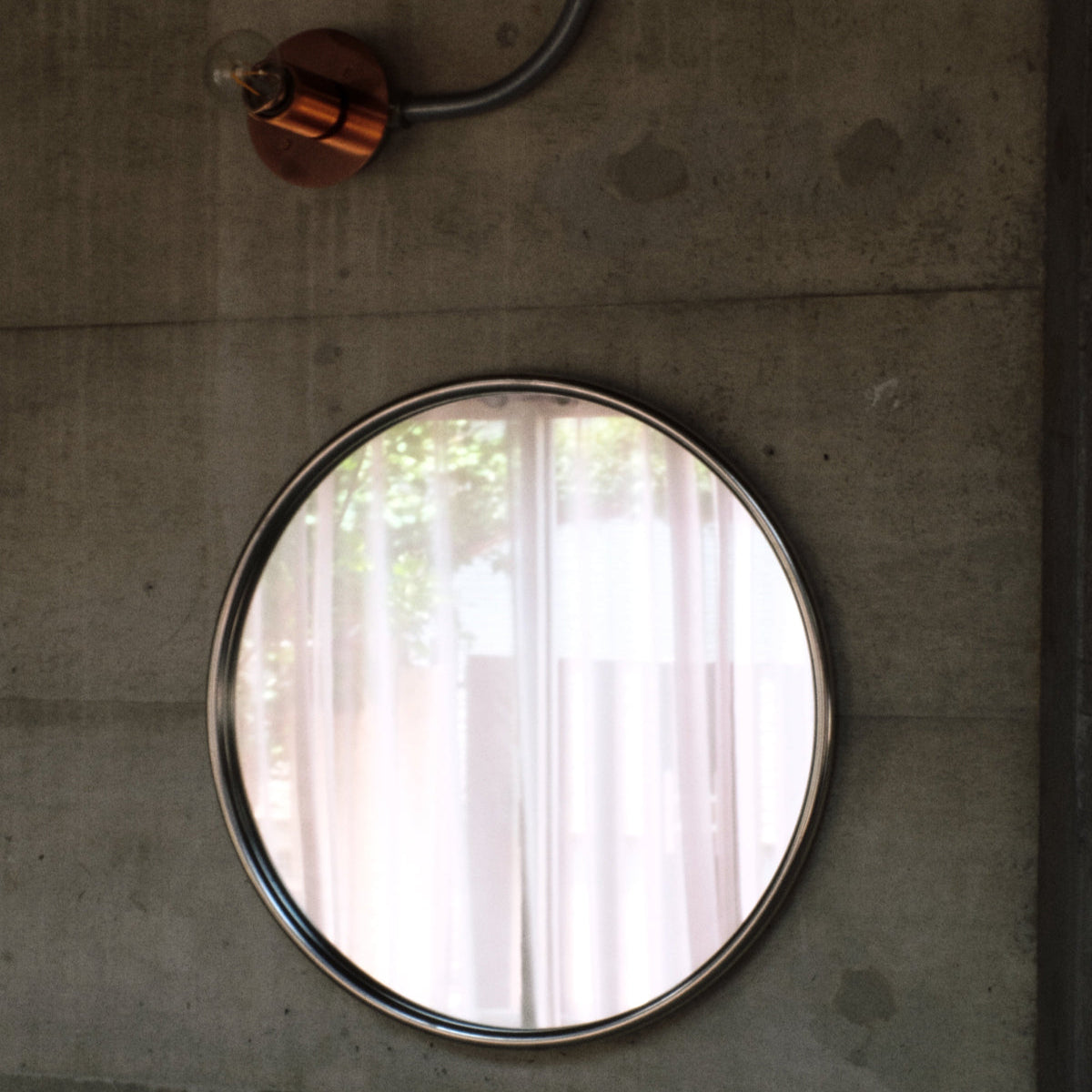 Silver Circle Mirror
