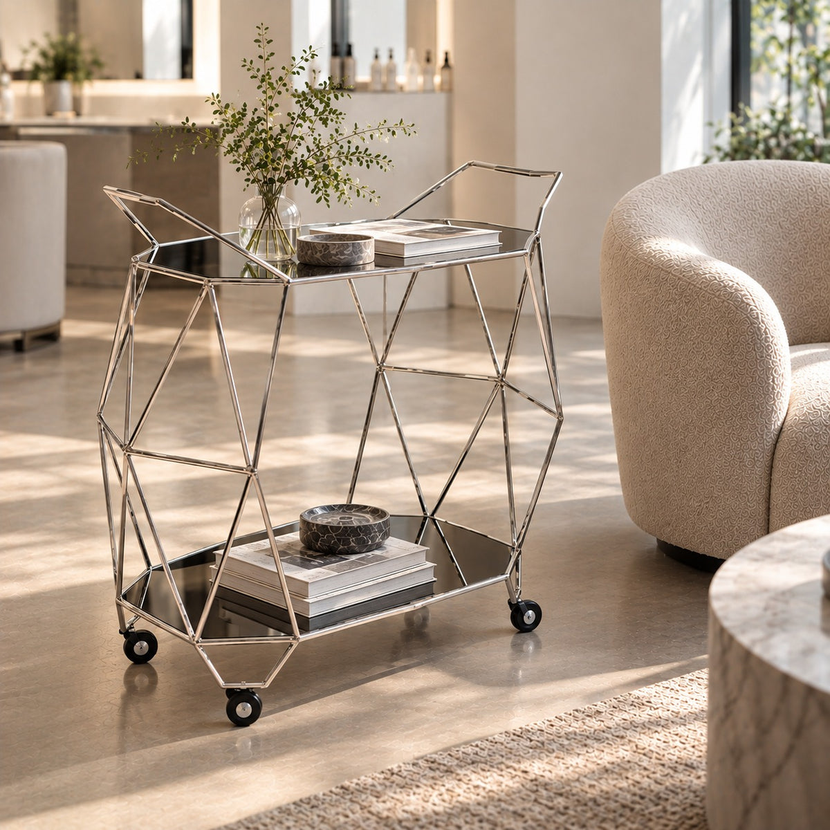 Facet Bar Cart 使用イメージ（サロン）