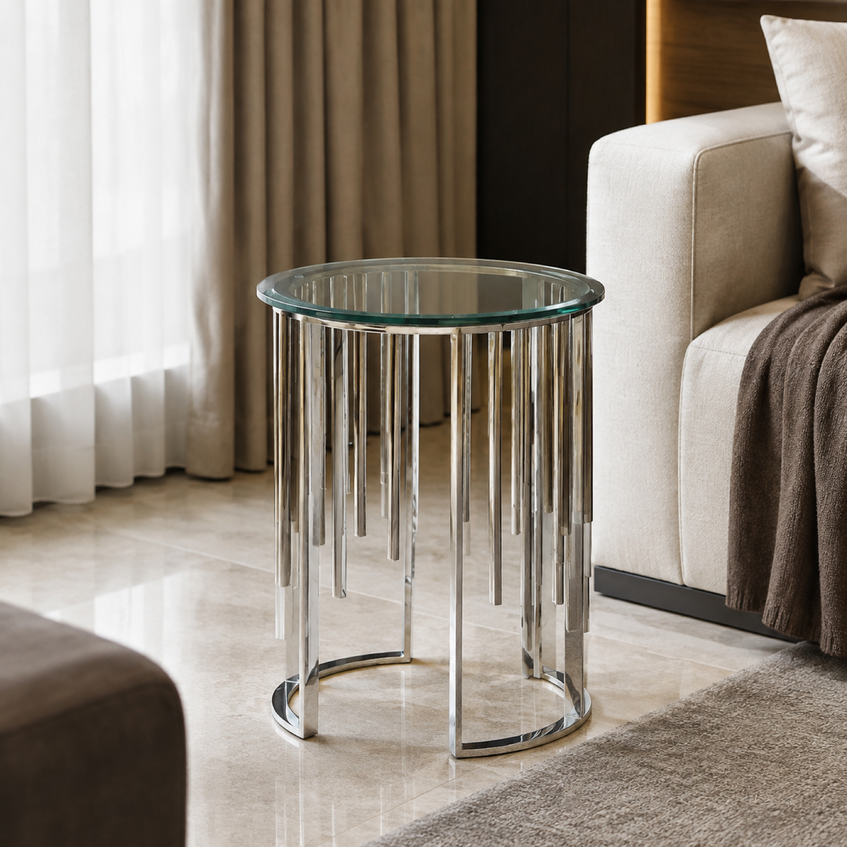 Cascade Side Table｜ホテル客室｜正方形