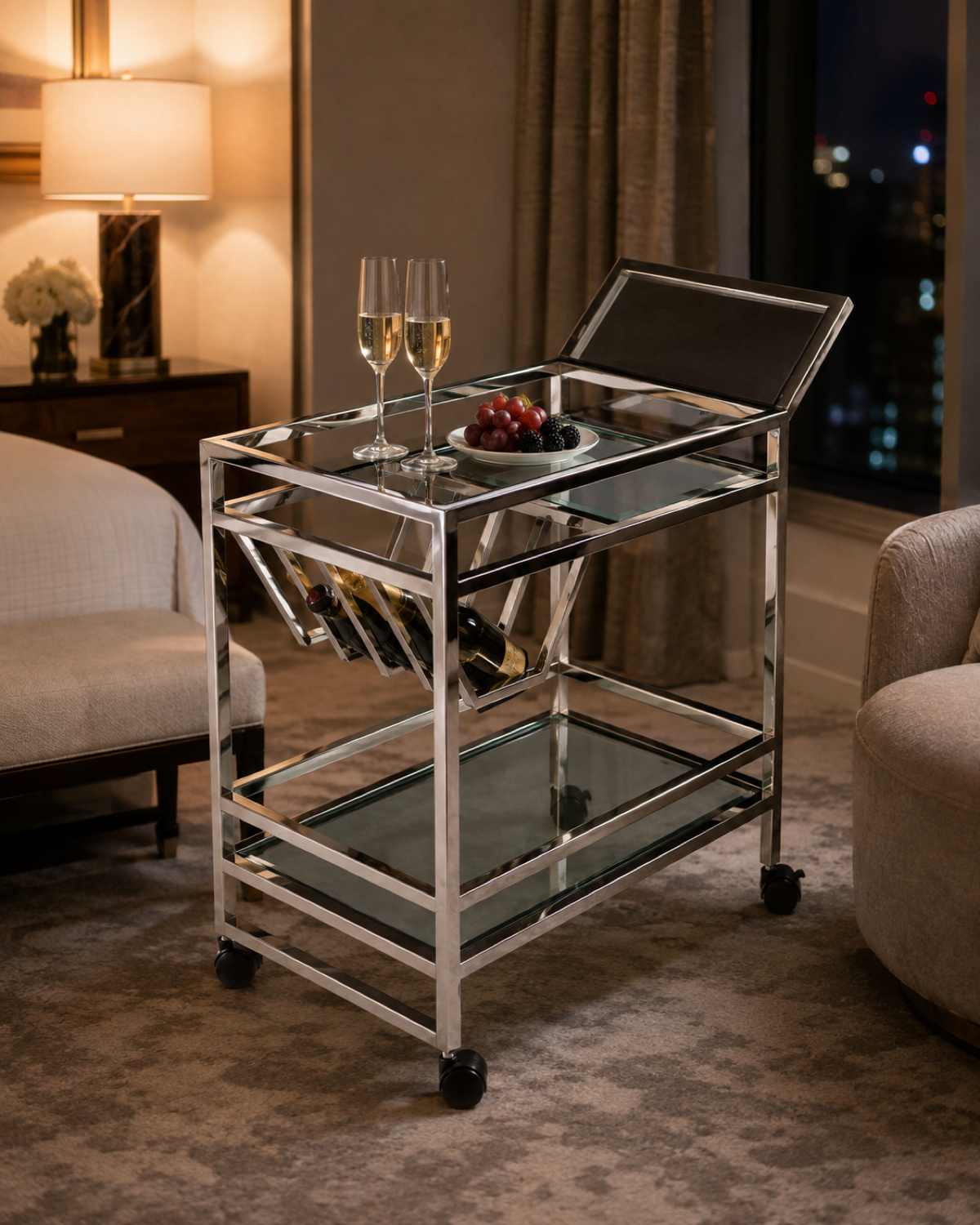 Sommelier Serving Cart｜ホテル客室