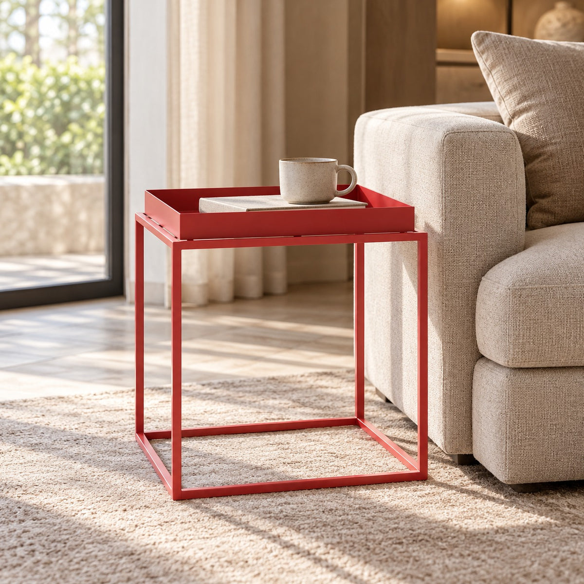 Tray Cube Side Table 使用イメージ