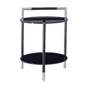 Handle Two-Tier Side Table