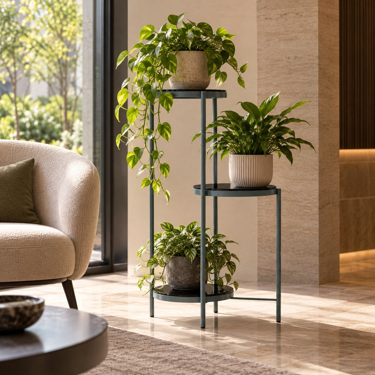 Tri Level Plant Stand 使用イメージ