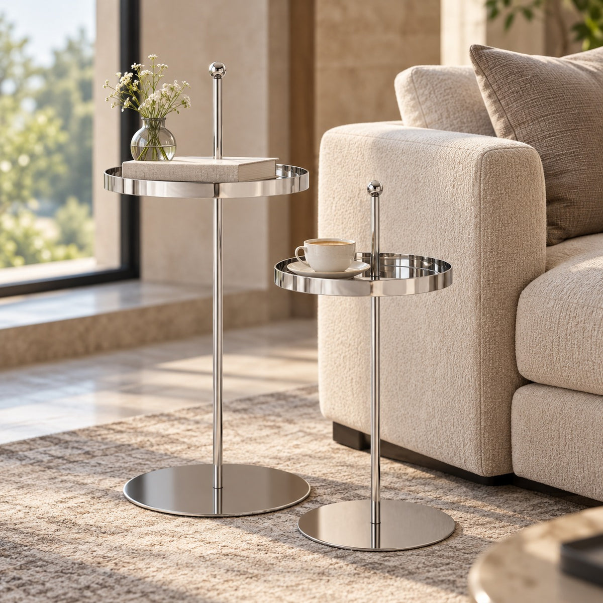 Pole Tray Side Table 使用イメージ