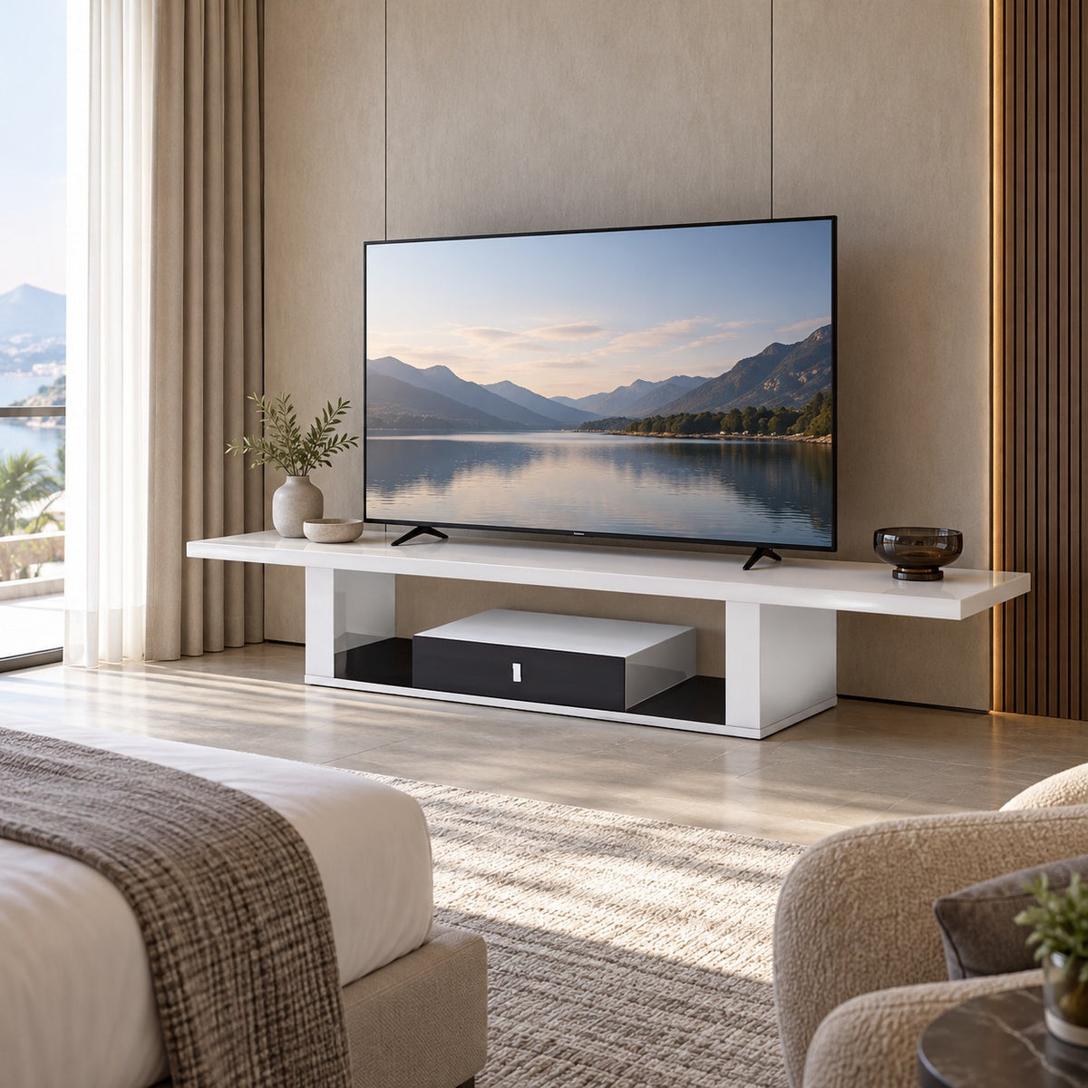 Float Glass TV Board 使用イメージ