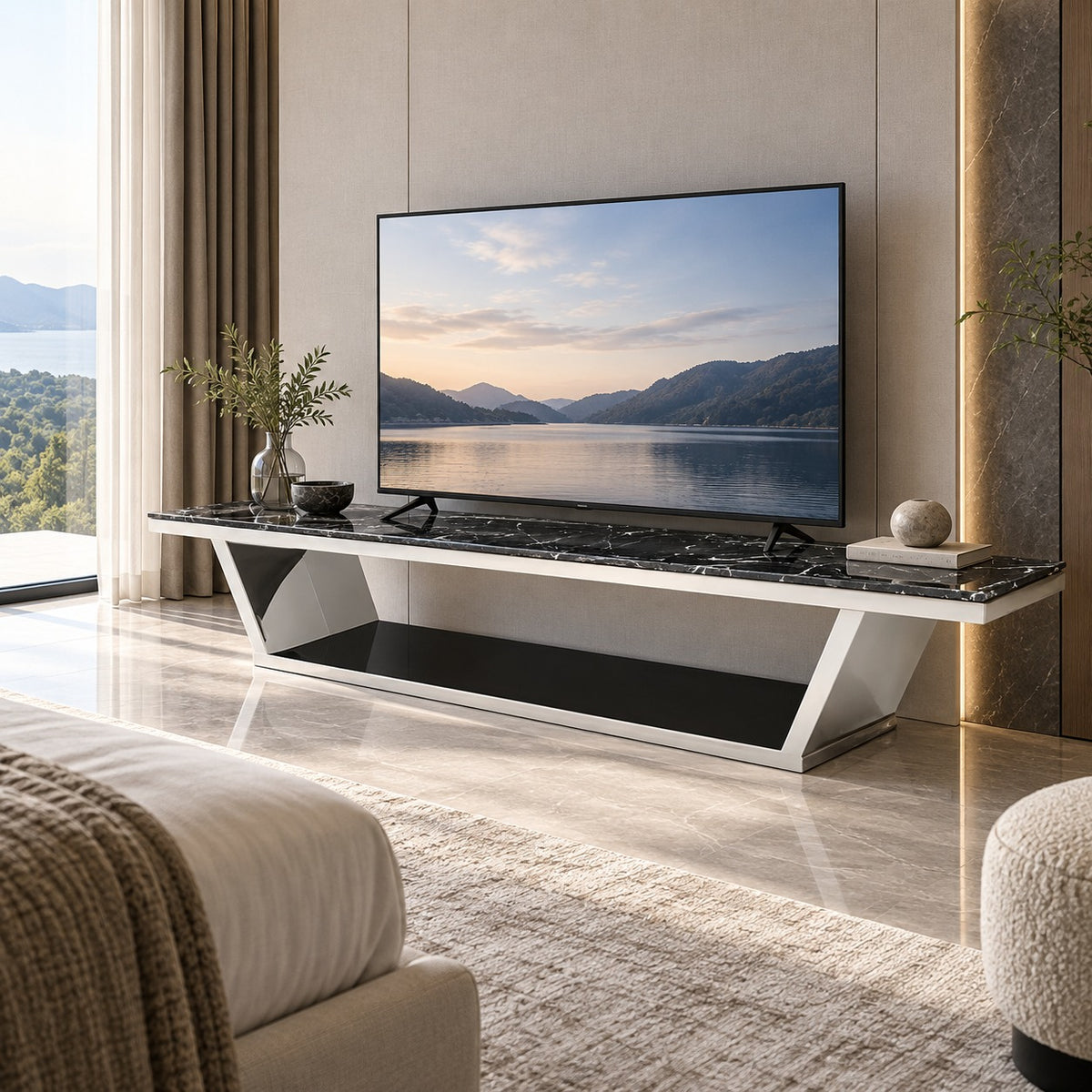 Marble Bridge TV Board 使用イメージ