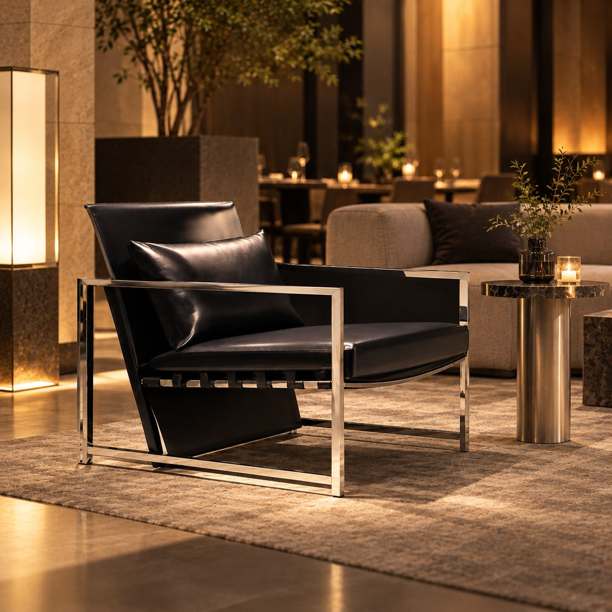 Sling Lounge Chair 使用イメージ（飲食店）