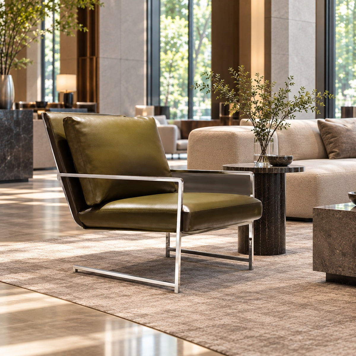 Cradle Lounge Chair 使用イメージ（ホテル）