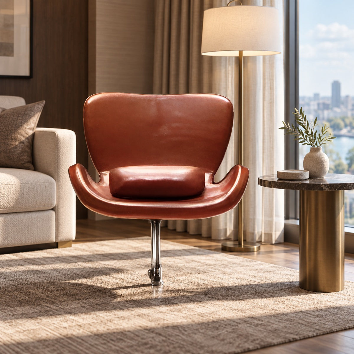 Swivel Shell Lounge Chair 使用イメージ