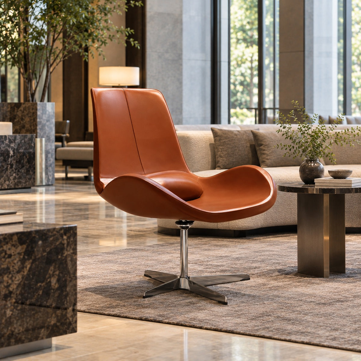 Swivel Wing Chair 使用イメージ（ホテル）