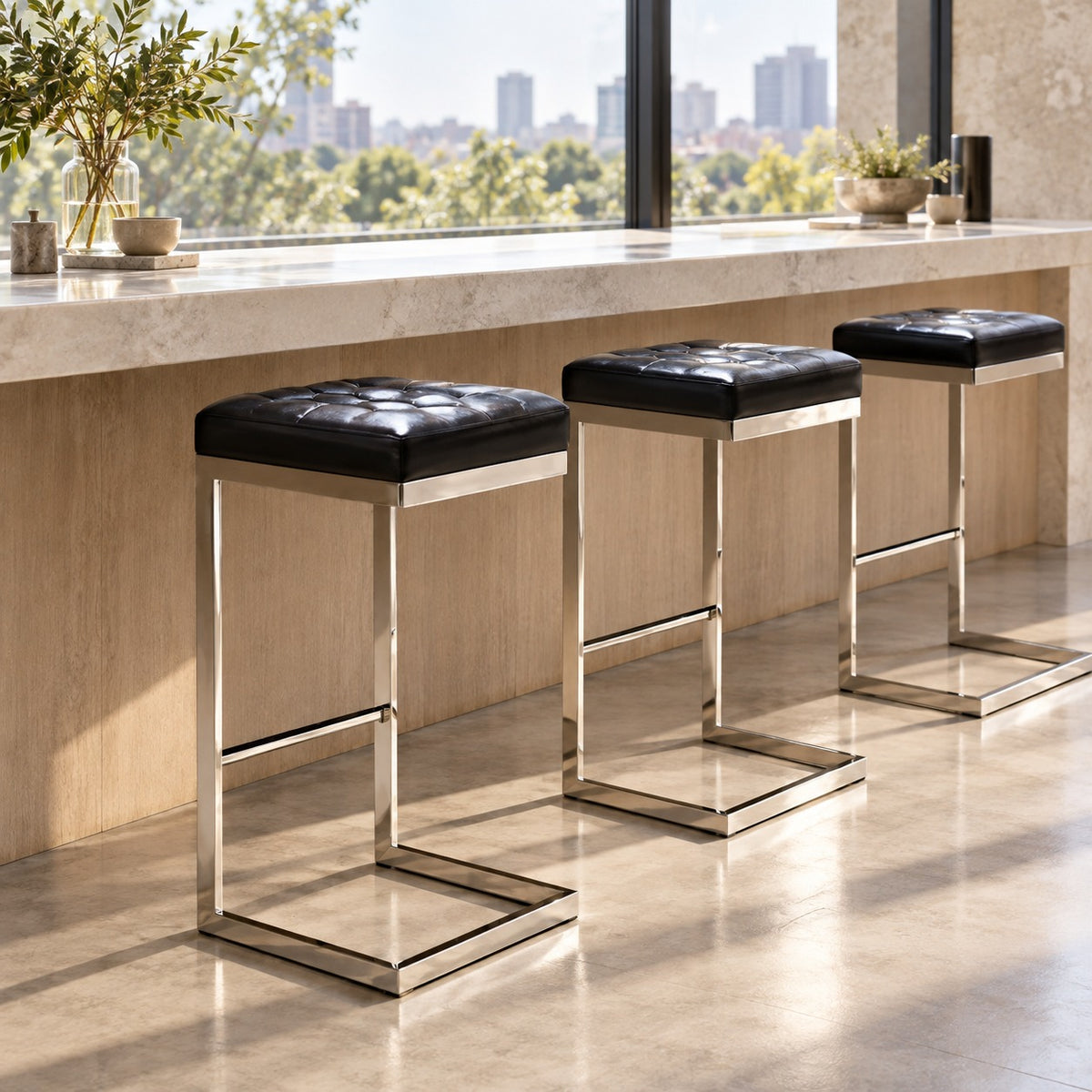 Cantilever Bar Stool 使用イメージ