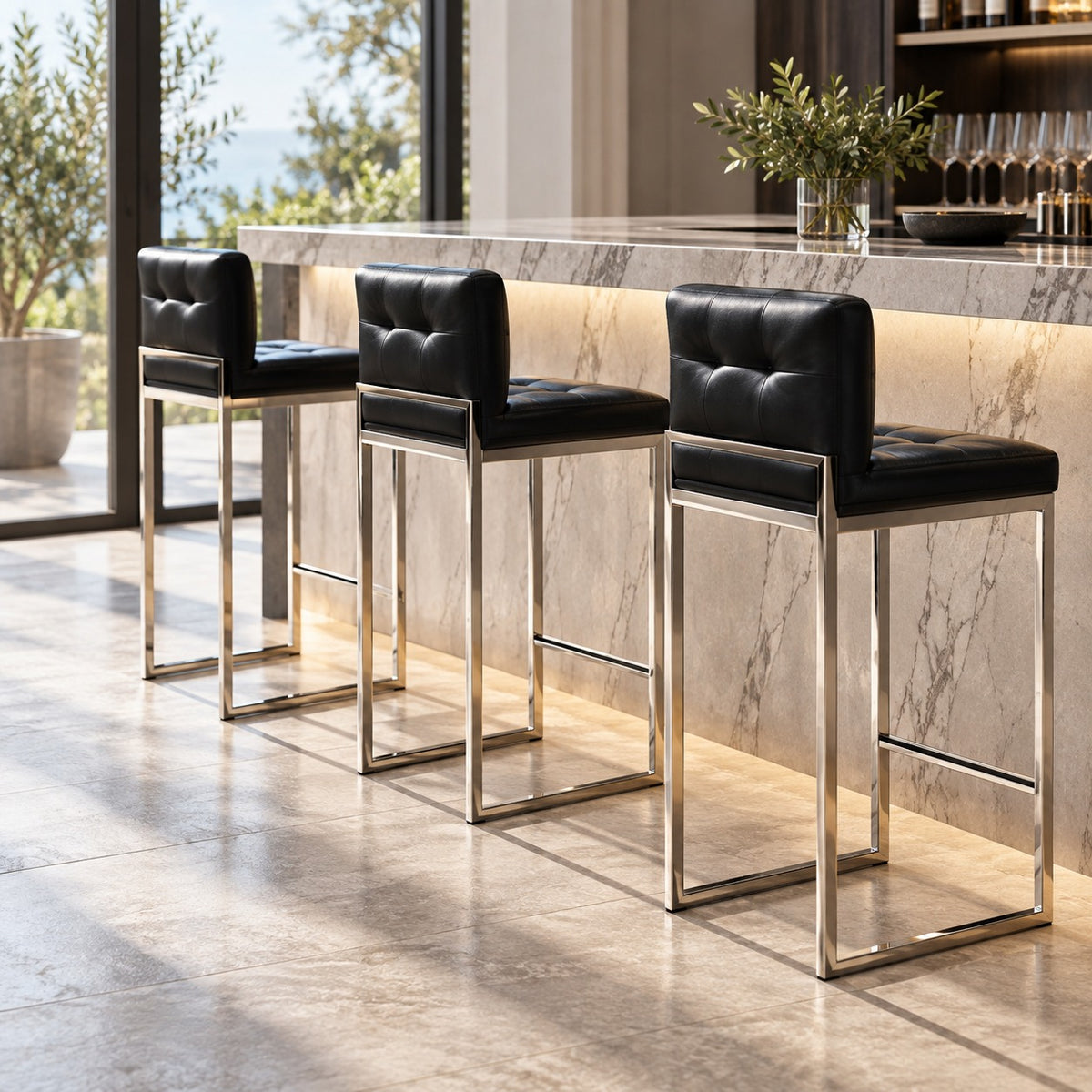 Tufted Bar Chair 使用イメージ