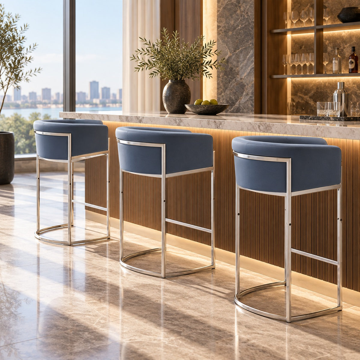 Barrel Bar Chair 使用イメージ