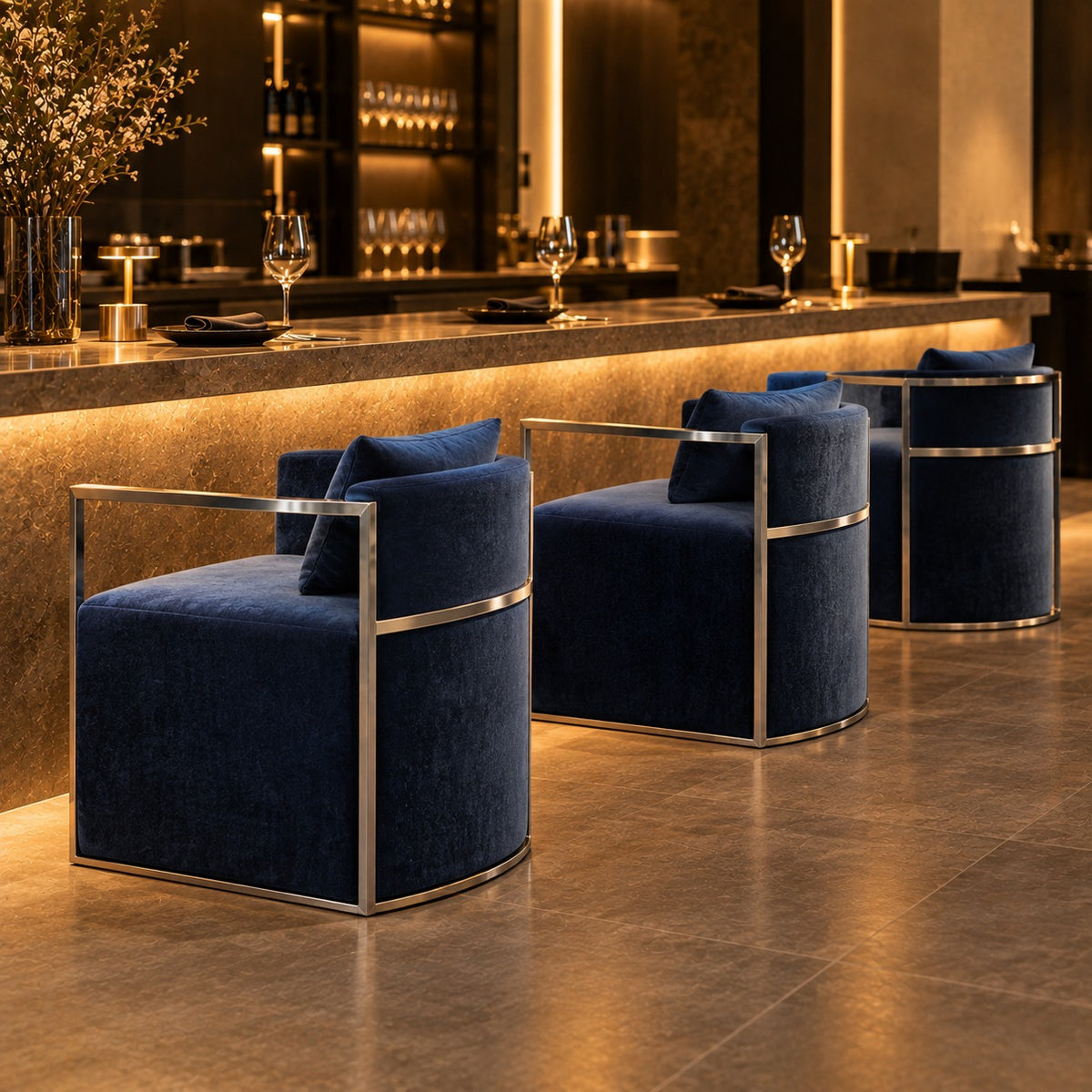 Barrel Arm Chair 使用イメージ（飲食店）