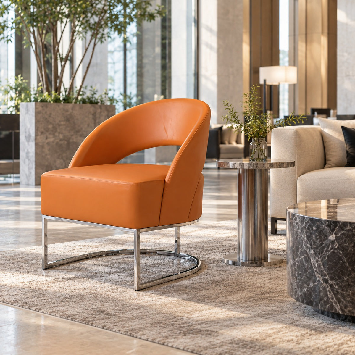 Scoop Lounge Chair 使用イメージ（ホテル）
