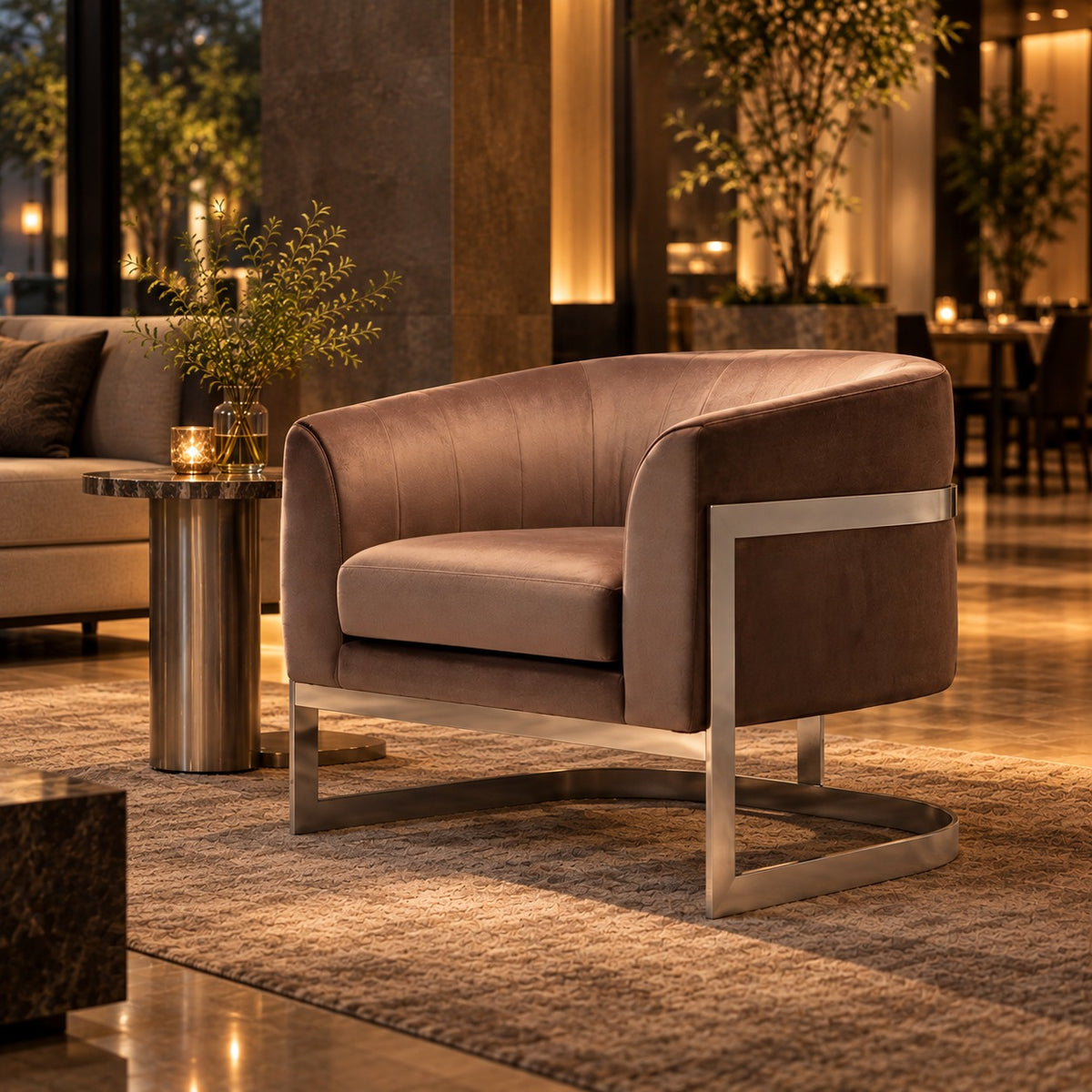 Arc Club Chair 使用イメージ（飲食店）