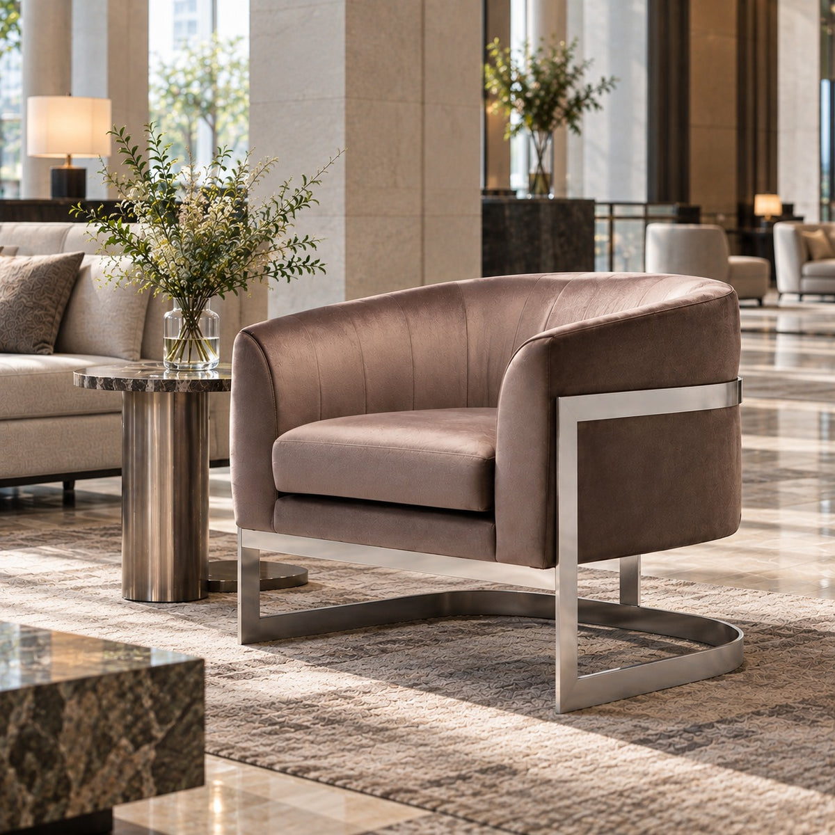 Arc Club Chair 使用イメージ（ホテル）