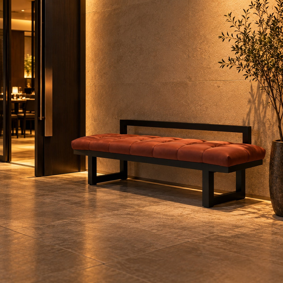 Daybed Bench 使用イメージ（飲食店）