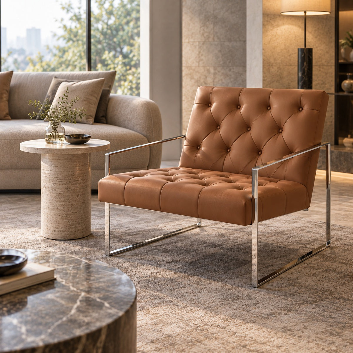 Tufted Frame Lounge Chair 使用イメージ