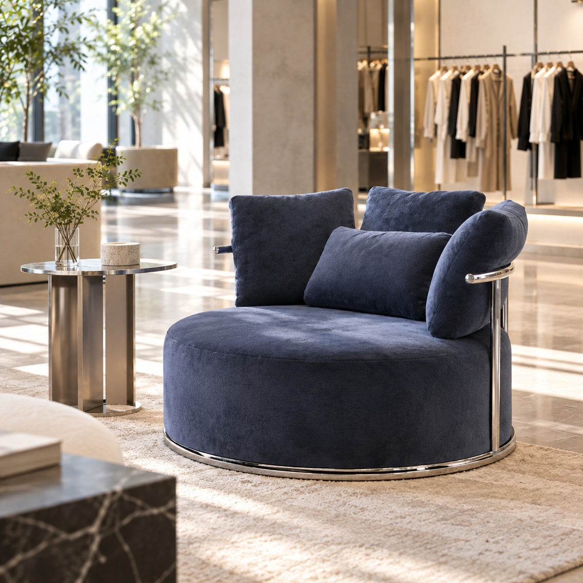 Round Nest Lounge 使用イメージ（アパレル店）