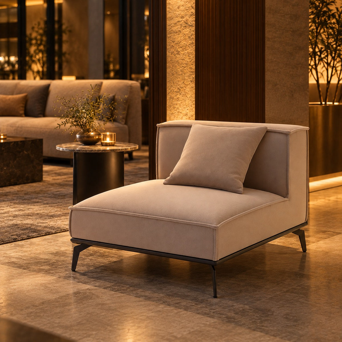 Low Lounge Chair 使用イメージ（飲食店）