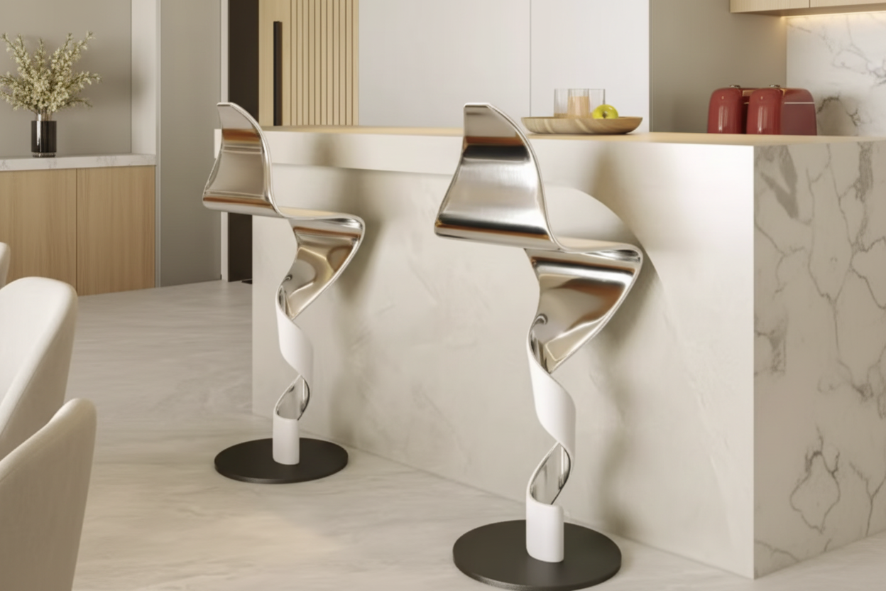 Bow counter chair - キッチンシーン