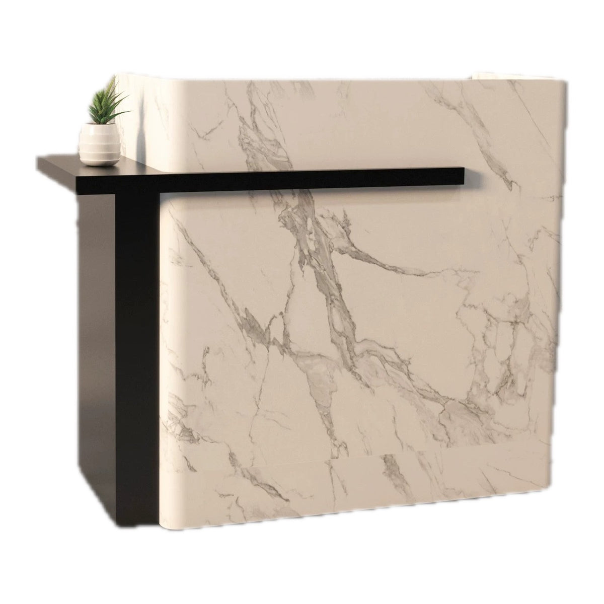 Ledge Reception Counter 白背景