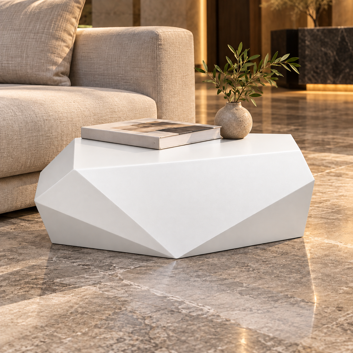 Folded Stone Block ホワイト カラーオーダーイメージ