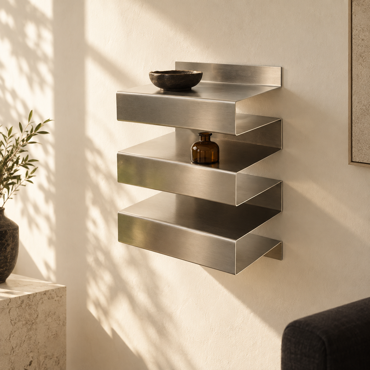 Ribbon Wall Shelf — interior scene 1 (AI-generated, editorial 2026-09-10)