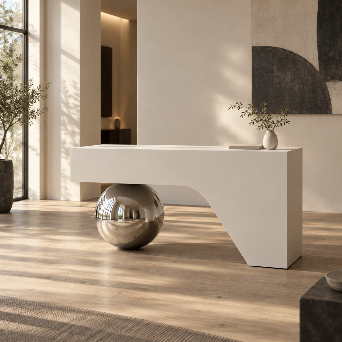 Sphere Reception Counter — interior scene 2 (AI-generated, editorial 2026-09-10)