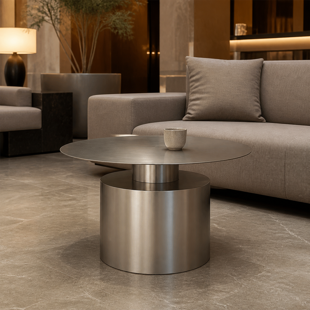 Stainless Round Table