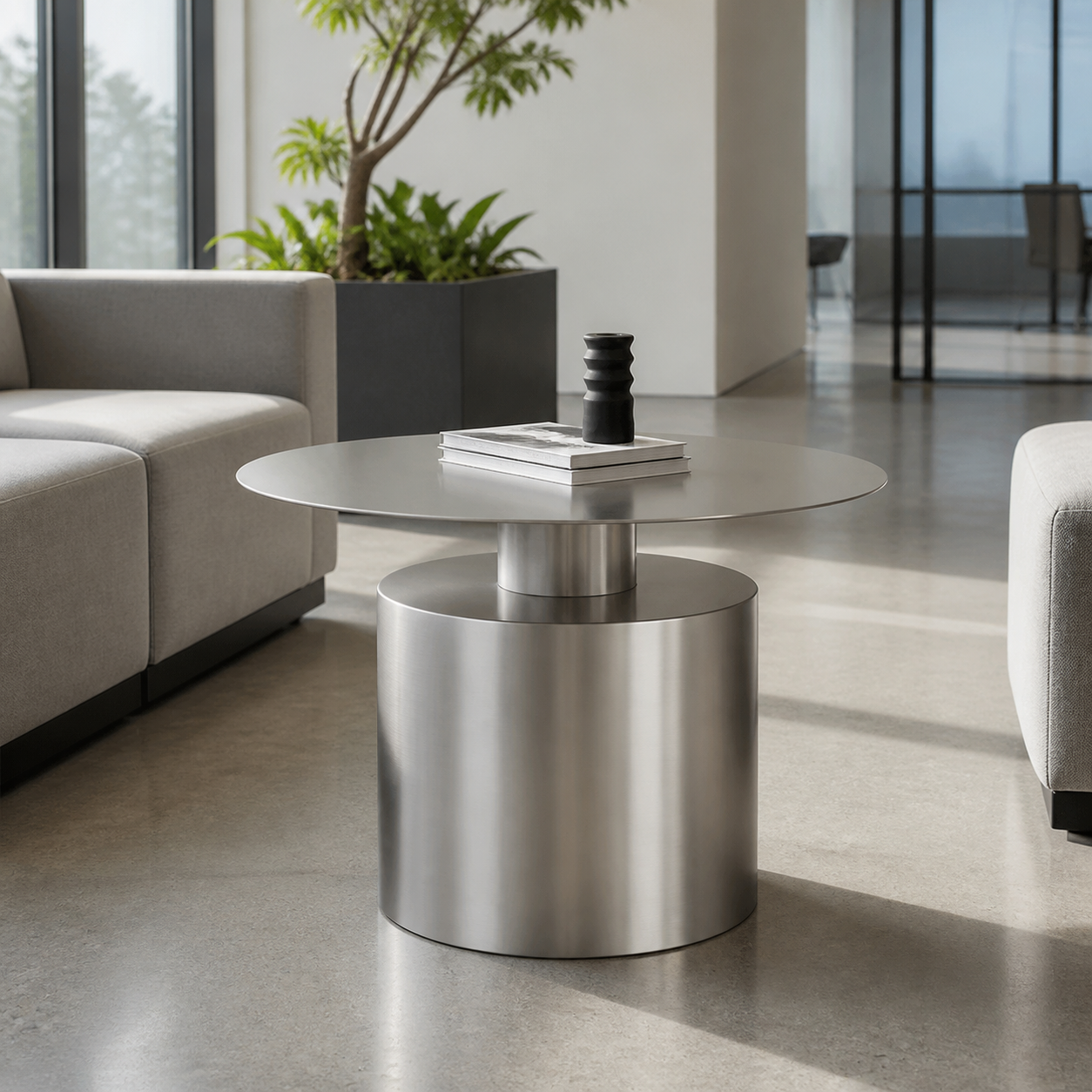 Stainless Round Table