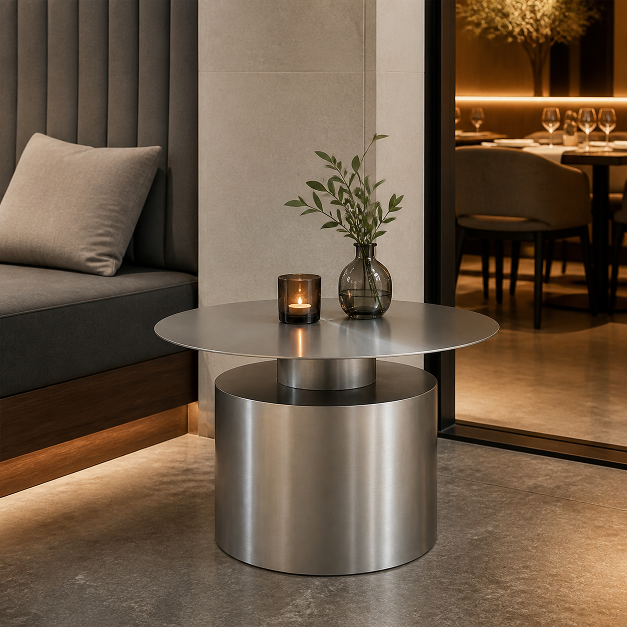 Stainless Round Table